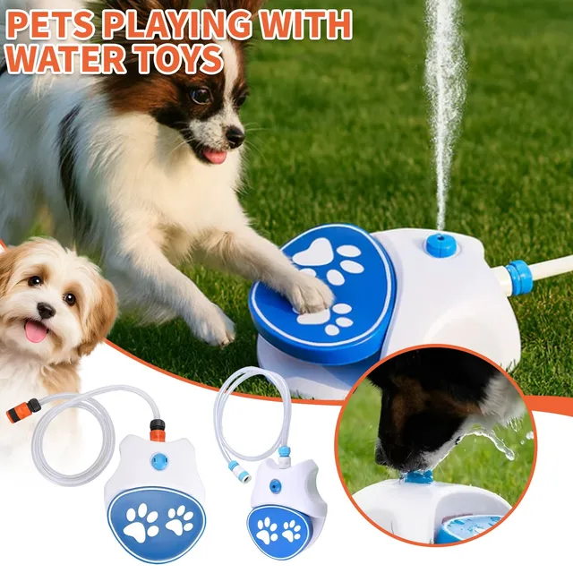 Step On Dog Water Dispenser Easy Connection Leakproof Dog Water Fountain 2 Water Dispensing Modes Simple Use for Pets for Lawn 2