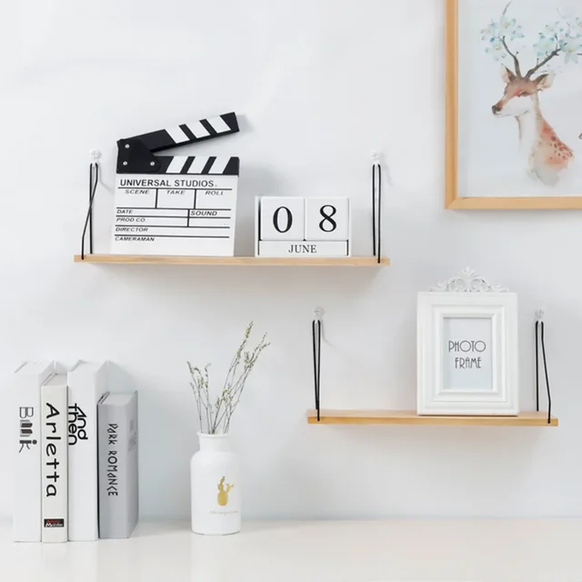Wood & Iron Wall Mounted Shelf 3