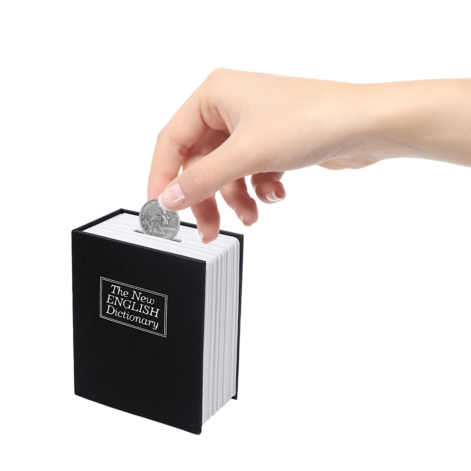 Creative book safe password box, mini lockable piggy bank, can be mixed with books to provide extra security for your money