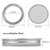 86mm Wide Mouth Sprouting Jar Filter cap Stainless Steel Screen Seed Germination Tray Kit for Peas Bean Sprouts Seedling Growth 3