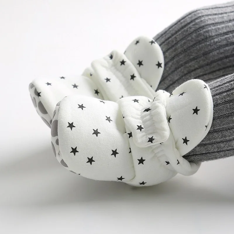 Baby Socks Shoes Star Toddler First Walkers Booties Cotton Comfort Soft Anti-slip Warm Infant Baby Boy Girl Shoes