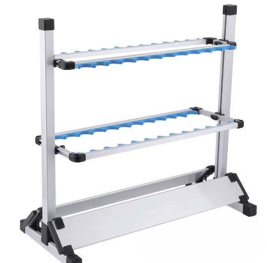 12 Rods Aluminum Alloy Fishing Rod Holder