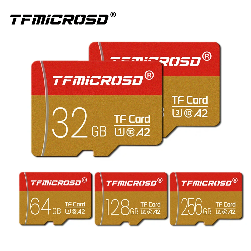 Scheda Di Memoria 16G 32Gb 64Gb 128Gb 256Gb U3 Mini Sd Card Classe 10 Micro Tf Sd Card Per Telefono Cellulare Auricolare Altoparlante Hd Camera Psp