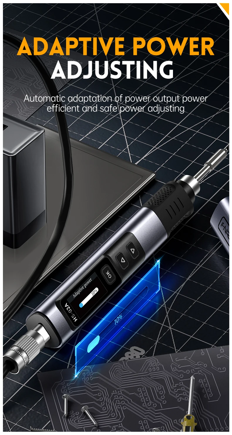 HS-02A HS-02B Intelligent Electric Soldering Iron 24V 100-450 ℃ Welding Material