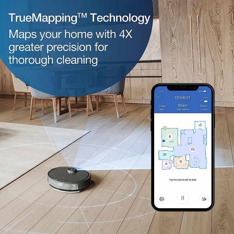 Robot Vacuum and Mop Laser Navigated 5