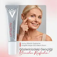 VICHY Eye Cream Revitalizing Firming Instant Dark Circles Bags Puffiness Great Under-Eye Skin Face Tightening Korea Skincare
