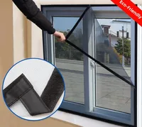 Black Window Mosquito Net Self-adhesive Anti-mosquito Window Screens Mesh Anti Insect Air Tulle Invisible Mosquitoes And Flies
