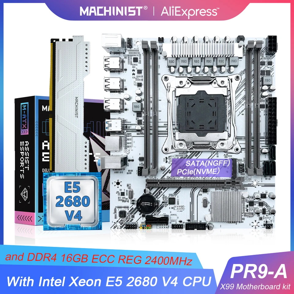 X99 デュアルCPUマザーボード Xeon E5 2680 v4 セット X99 デュアルCPUマザーボード Xeon E5 2680 v4 セット s-l400.jpg