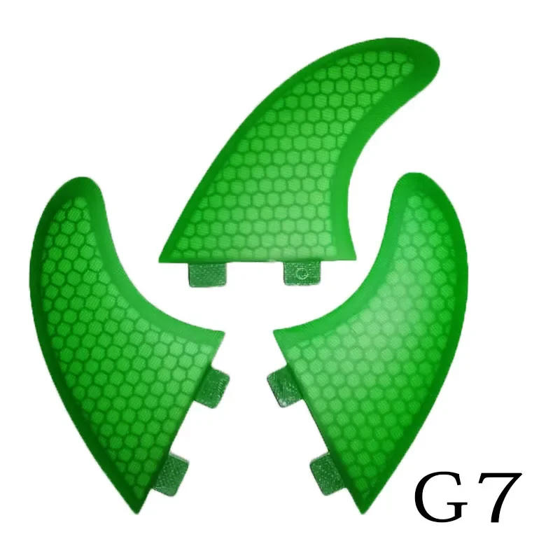 BiLong FCS FINS Surfboard Fins Tri Fin A Set G7 Size Quillas Surf Fin Fiberglass Performance Core with Carbon M Size Wakeboard