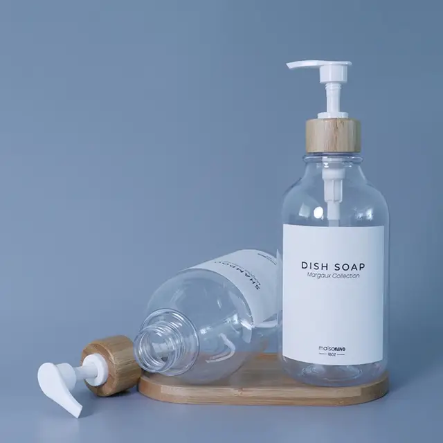 500 Ml Szappan Adagoló Tiszta, Újratölthető Műanyag Szivattyú Sajtó Sampon Palack Prés Fej Folyékony Krém Újratöltő - Image 5