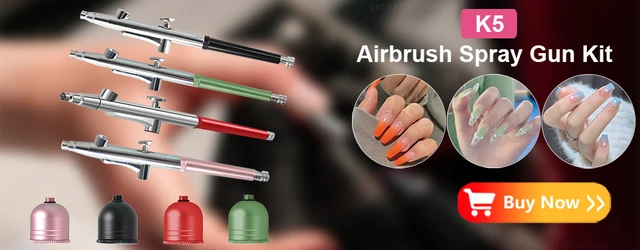 Airbrush Nail Portable Mini Air Brush With Compressor Kit for Nails Art  Manicure Craft Pastry Cake Paint Nano Sprayer Gun 350Kpa