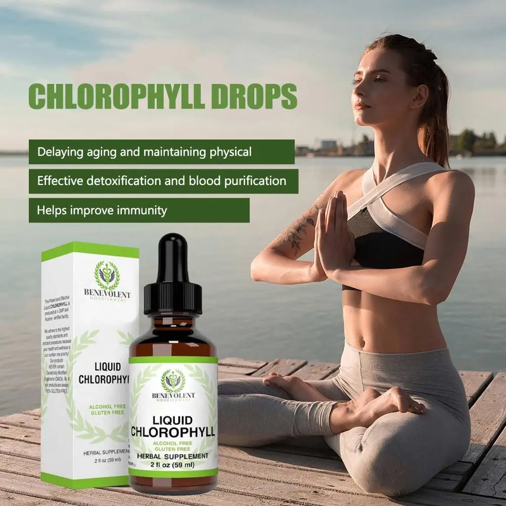 Chlorophyll Drops 59ml High Absorption Boost Your Energy Health Supplement