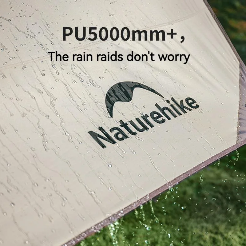 Camping Canopy Titanium Black Glue Sunscreen Outdoor Quadrilateral/Hexagon/Octagon 6-16P Large