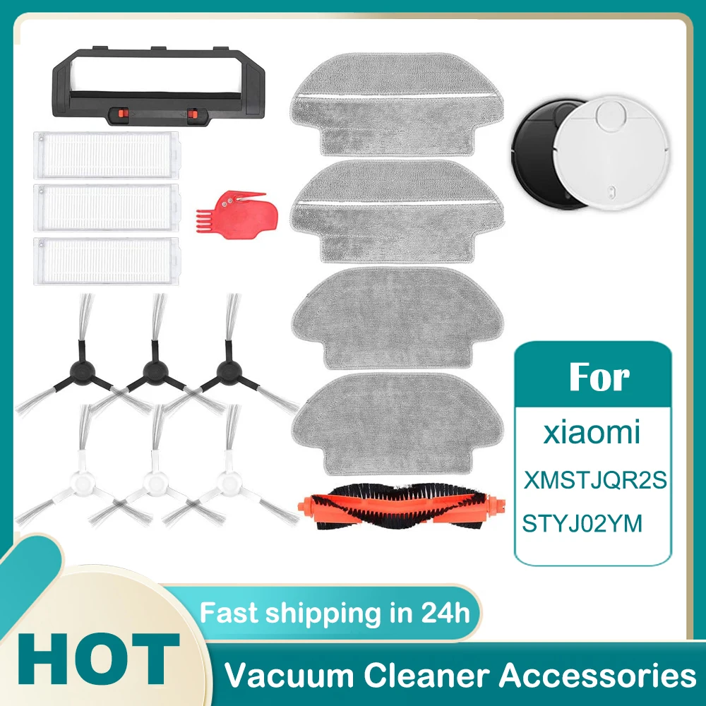 Filter For Xiaomi Robot Vacuum Mop 2S Mi Robot Vacuum Mop P Mijia  Accessories Mop Cloths Main Side Brush Fit XMSTJQR2S/STYJ02YM