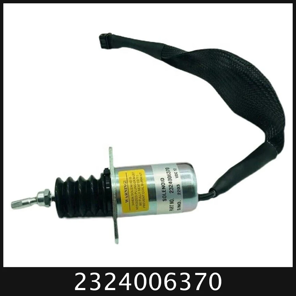 fuel shut off solenoid fits caterpillar for cat 3208 engine 6n9988 6n 9988 stop solenoid 12V Fuel Stop Solenoid Valve Fits For 2324006370