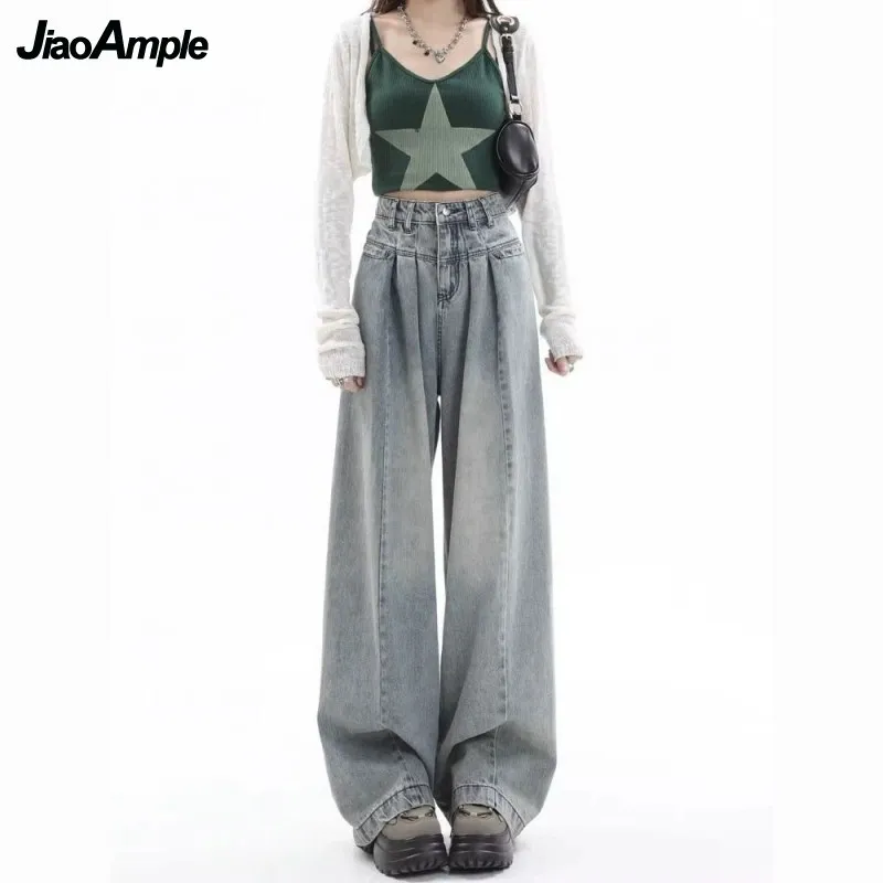 Women Summer New Chic Drawstring Short-sleeve +Wide Leg