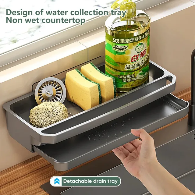 The Sorty Self-Draining Sink Caddy – Keep Your Sink Area Tidy