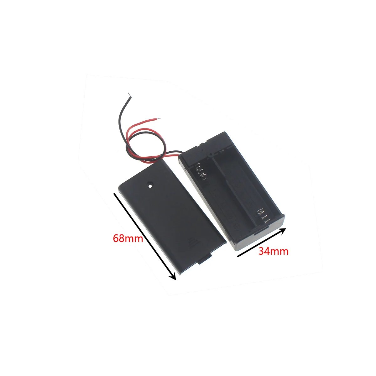 AA Size Power Battery Storage Case Box Holder Leads black 1X 2X 3X 4X Slots ports diy repair tools