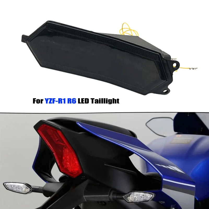 For YAMAHA YZF-R6 YZF R1 M R1 S R1M R1S 2015-2022 Led Integrated Taillight Tail Brake Turn Signals Light Motorcycle
