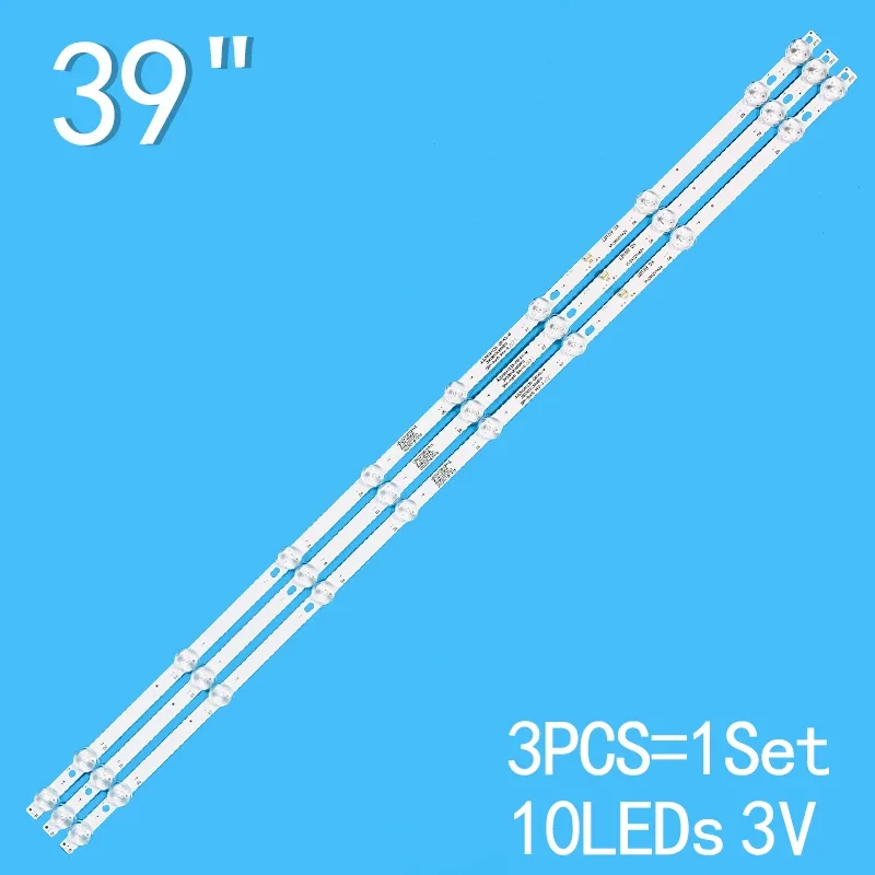 696mm 3PCS LED Strip For SUNNY SN039DLD12AT071 JL.D390A1235-081AS-M HL-2A390A28-1001S-03 A3 8D39-DNHL-D5310B AX40LED013/0002 3pcs 10leds 3v 633mm for 32 tv ic a cnaz32d209 wd 320tfa32 1001s 01 wl 3232h