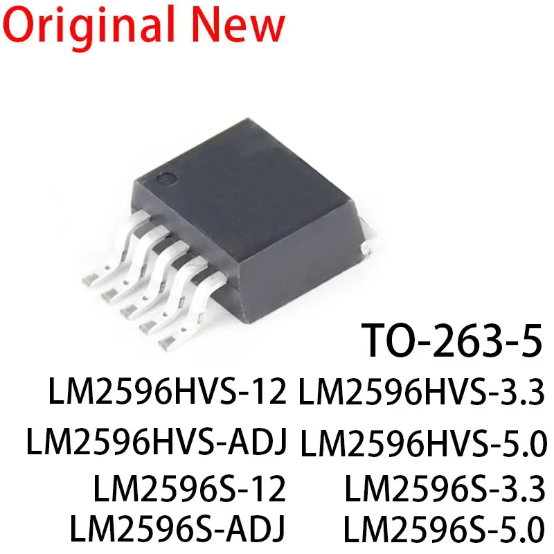 10 Pz Newand Originale Lm2596S Lm2596Hvs Lm2596 To-263 Lm2596S-Adj Lm2596S-5.0 Lm2596S-3.3 Lm2596Hvs-Adj Lm2596Hvs-5.0 Lm2596S-12