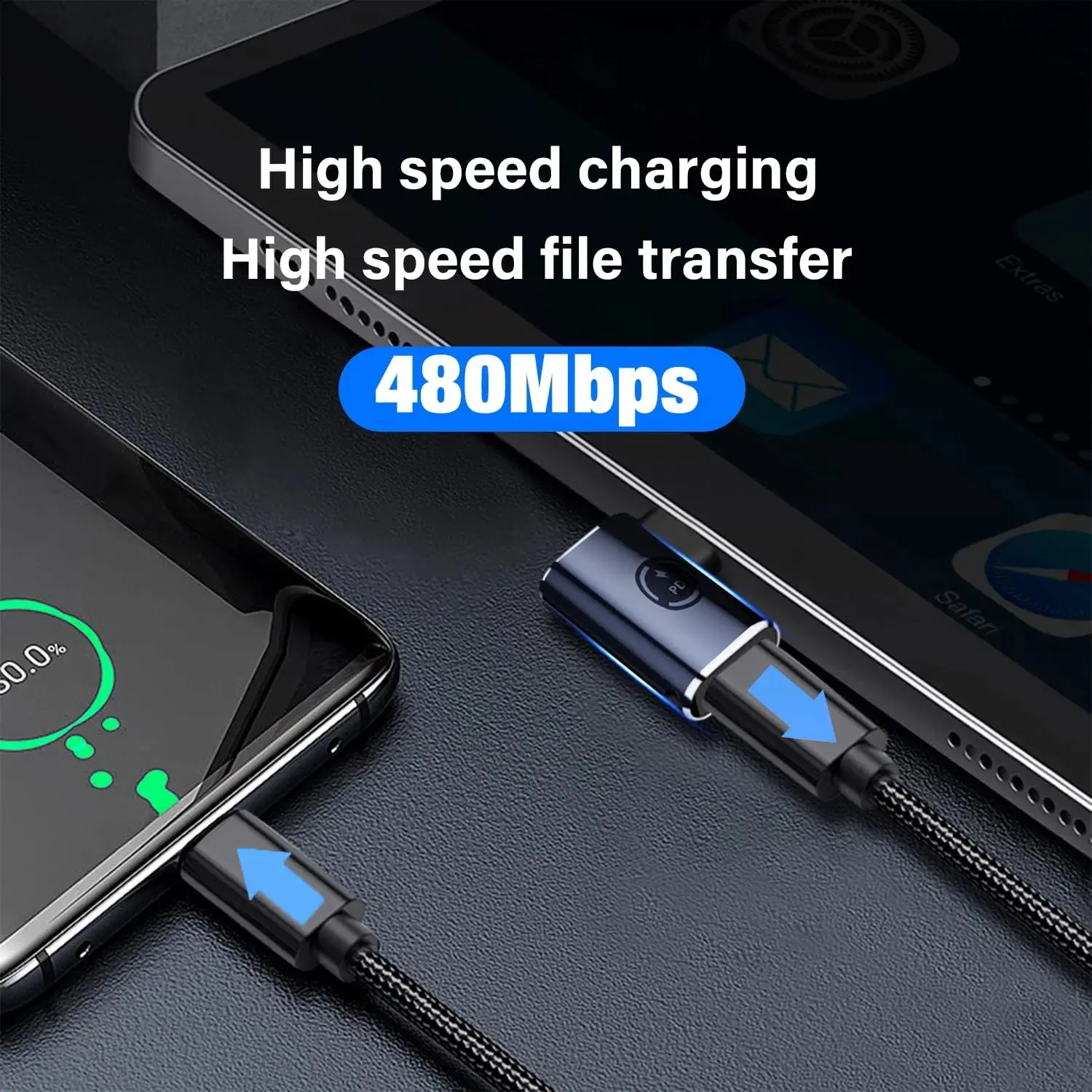 JMUYTOP 2pcs PD 27W USB Type-C-iOS 팔꿈치 어댑터(iPhone 16 15 14 13 12 Pro Max XR 고속 충전 데이터 케이블 변환기)