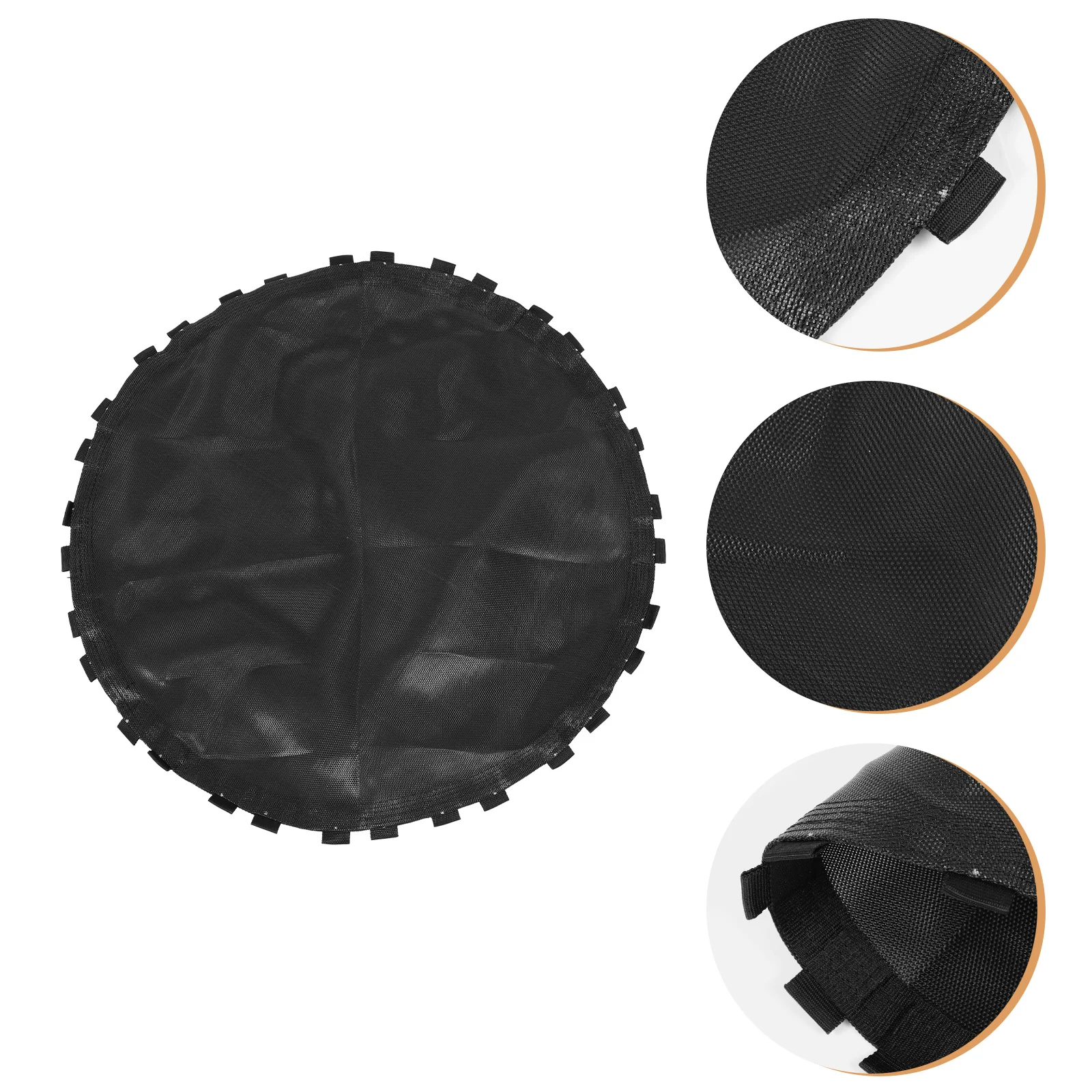 

Elastic Round Net Cloth Trampoline Replacement Pad Black Jumping Cloth