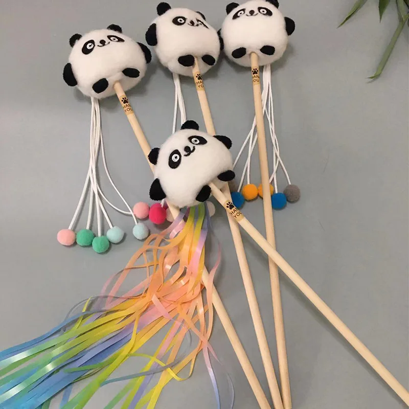 

Panda Toys Cat teaser stick 1 PC,Interactive Cat Toys for Eliminating Boredom,Help cats exercise,Practice hunting techniques