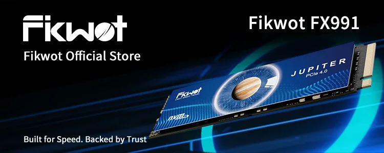 Fikwot FN970 SSD with Dram Cache Heatsink 512GB 1TB 2TB 4TB PCIe4