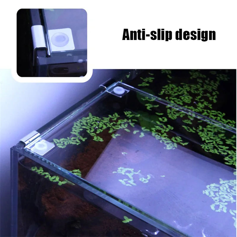 Stainless Steel Aquarium Fish Tank Glass Cover Support Non-Slip Holders 4Pcs Aquarium Accessories Universal Lid Clips 5-19mm aquarium accessories,aquarium suction cup,aquarium clip holders,aquarium clip holder