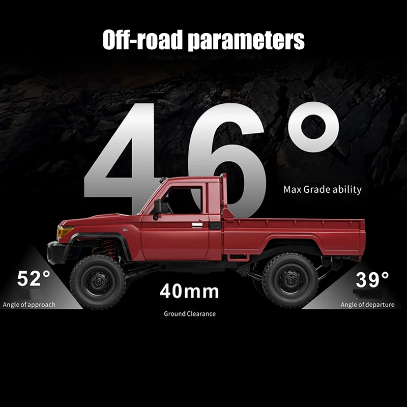 MN82 1:12 Full Scale MN Model RTR Version RC Car 2.4G 4WD 280 Motor Proportional Off-Road RC Remote Control Car For Boys Gifts 4