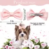 2PCS Pet Hair Clips For Dogs Pet Dog Bows With Metal Clip Large Dog Bows Hair Accessories Dog Bowknots Pet Supplies 3