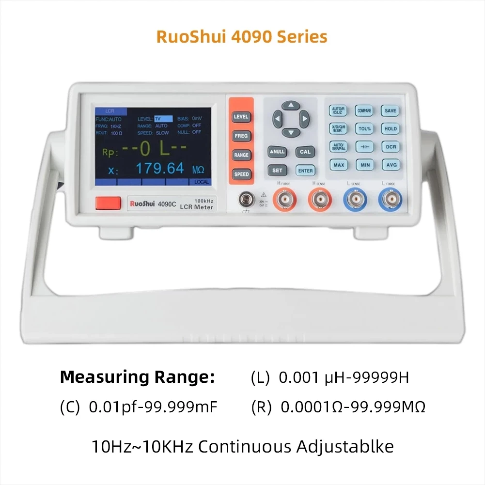 RuoShui 4090A 4090C 4091C Desktop LCR Digital Bridge Capacitance Resistance Impedance Capacitance Inductance Measure Instrument 2