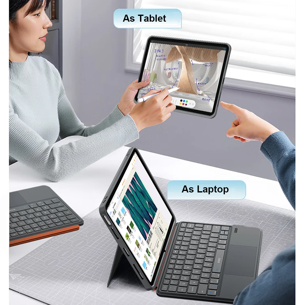 WiWU Bluetooth Keyboard Detachable Lightweight Wireless for iPad Air 13 11 iPad Pro 13 12.9 wireless keyboard wireless keyboard mouse tablet keyboard ipad keyboard tablet keyboard case bluetooth keyboard case