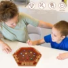 Shut The Box Game for 1 to 6 Players Wood Tabletop Board Game with 12 Dice Fun Close The Box Game Handmade Shut The Box Dice 4