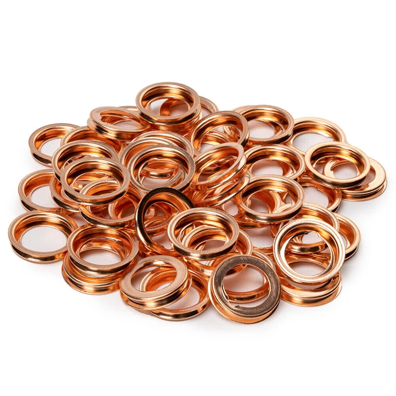 20/30pcs 11026-JA00A Oil Drain Plug Crush Washer For Nissan 350Z Almera Altima Cube Tiida X-trail Infiniti FX35 G35 Q50 Q60 Q70 oil drain plug gasket oil drain plug seal washer o ring gasket sealing washers engine gasket set copper gasket combination