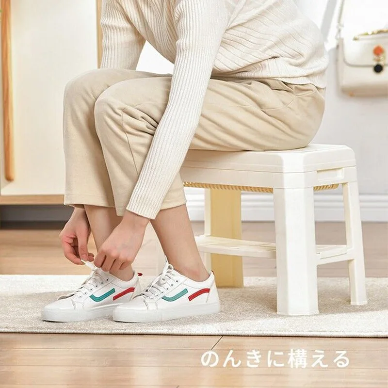 Shoe Changing Storage Stool Detachable Plastic Stools Minimalist Detachable Shoe Changing Bench Portable Sitting Chair Household