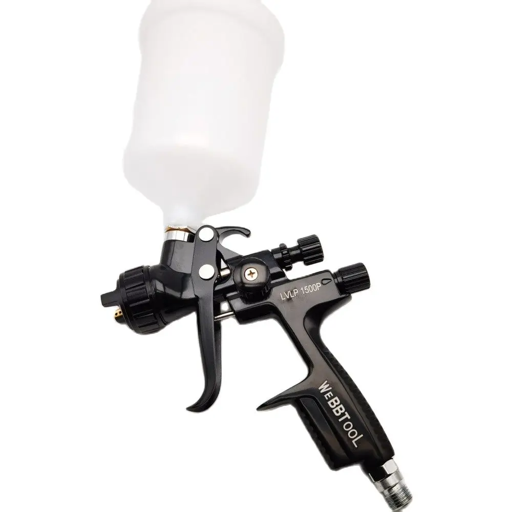 LVLP Kit Pistola A Spruzzo Ad Aria Con Ugelli 1,3/1,5/1,7 Mm, Regolatore E Filtro - Per Vernice Auto, Mobili E Pareti