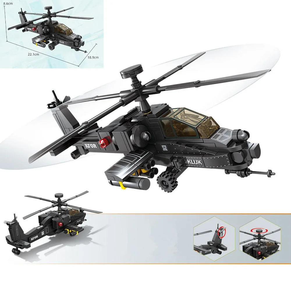 Apache Helicopter Building Block