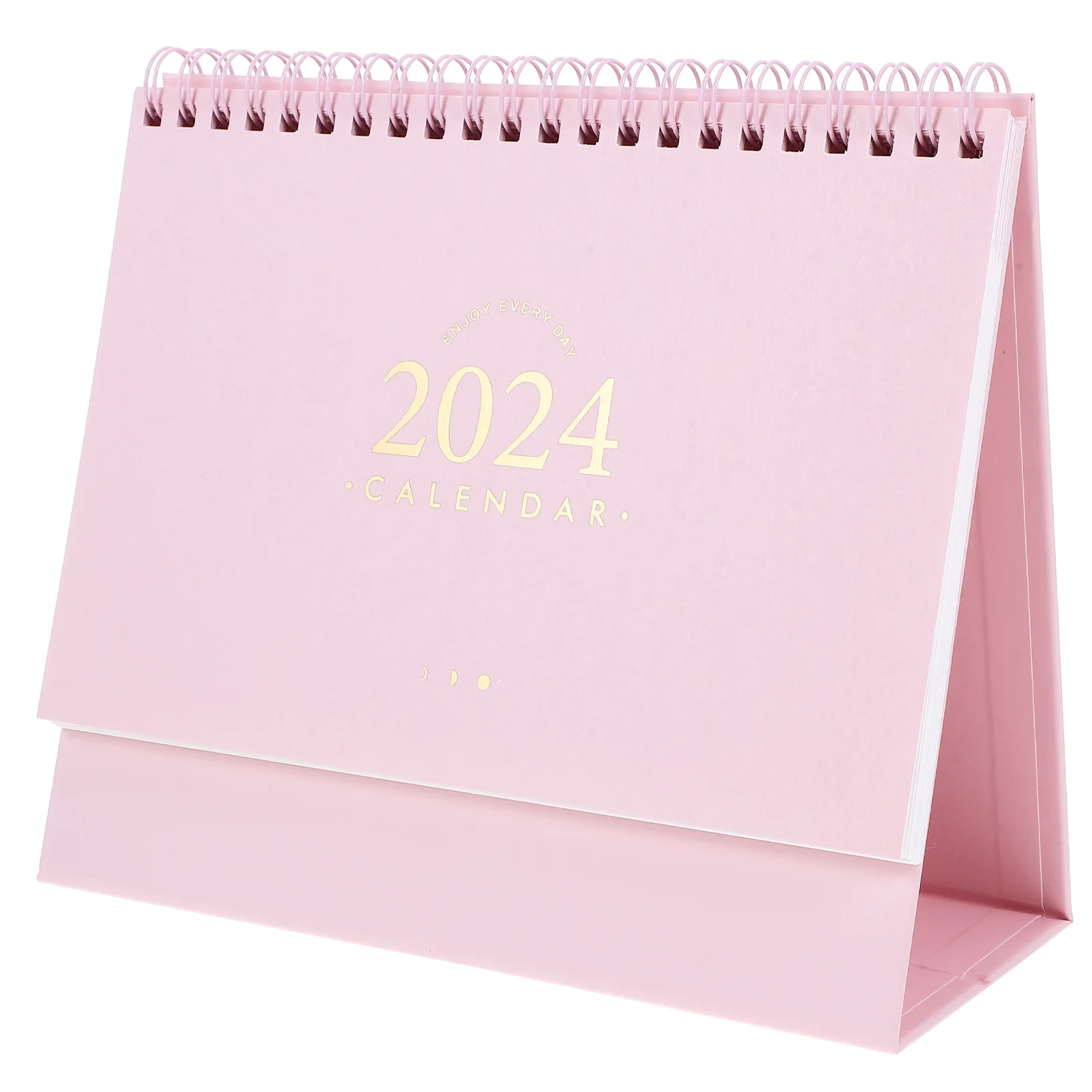

2024 Desk Calendar Sep Dec Standing Calendar Months Agenda Planner Coil Binding Large Ruled Blocks Home Office Pink