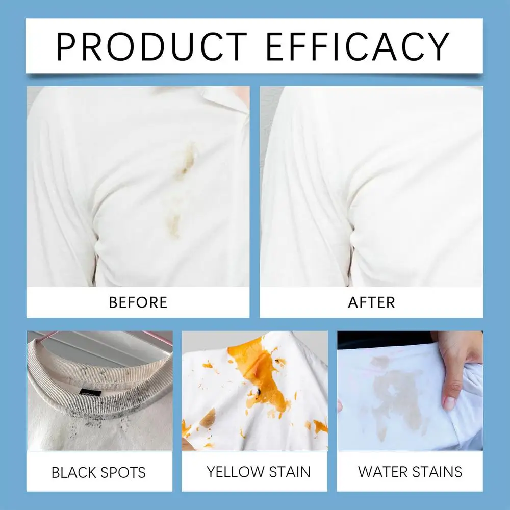 Description Picture 5 of item120ml Stain Remover Spray Portable Stain Treater For Laundry Fabric Oil Remover Travel Size Clothing Stain Remover For Clothes