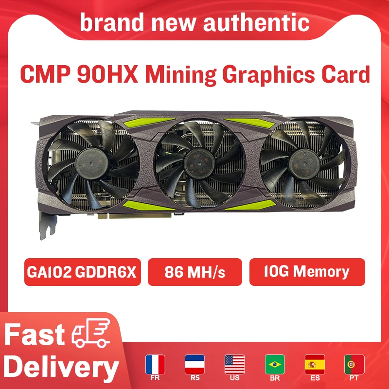 NVIDIA CMP 90hx 10gb professional mining graphics card cmp 90hx 86mh/s ...