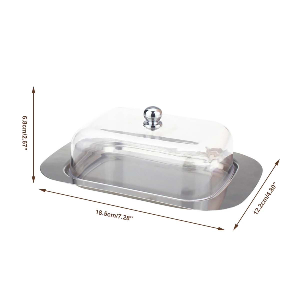Butter Box Bpa Free Butter Dish Stainless Steel Dishes Bpa-free Storage Solutions For Home Restaurant Hotel For Serving