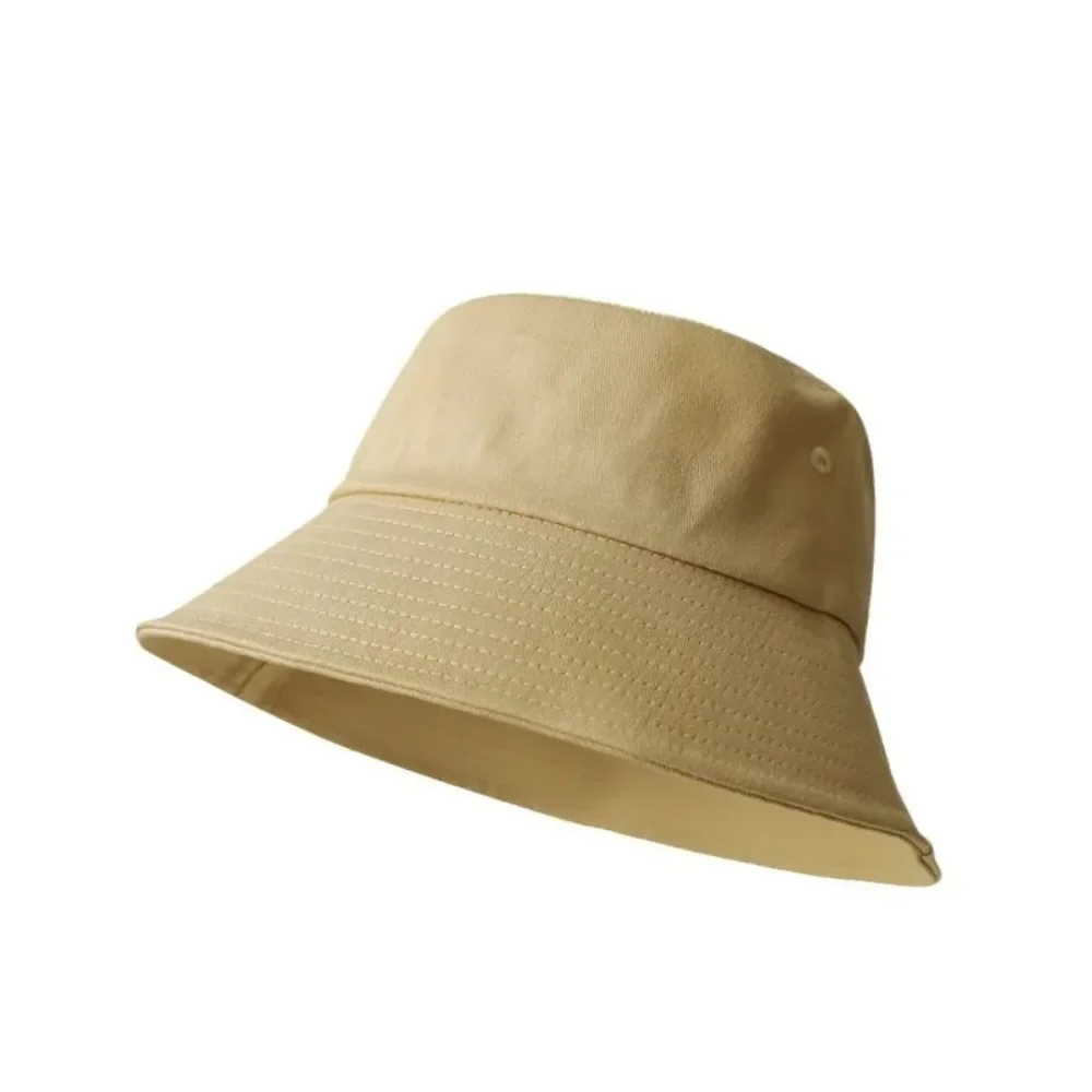 59-62cm Big Size Black Bucket Hat for Men Women Summer UV Protection Cotton High Quality Large Brim Sunscreen Outdoor Sunhat Bob