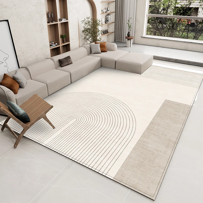 Simple Abstract Living Room Decoration Carpet Light Luxury Bedroom Bedside Plush Rug Home Balcony Bay Window Fluffy Soft Rugs