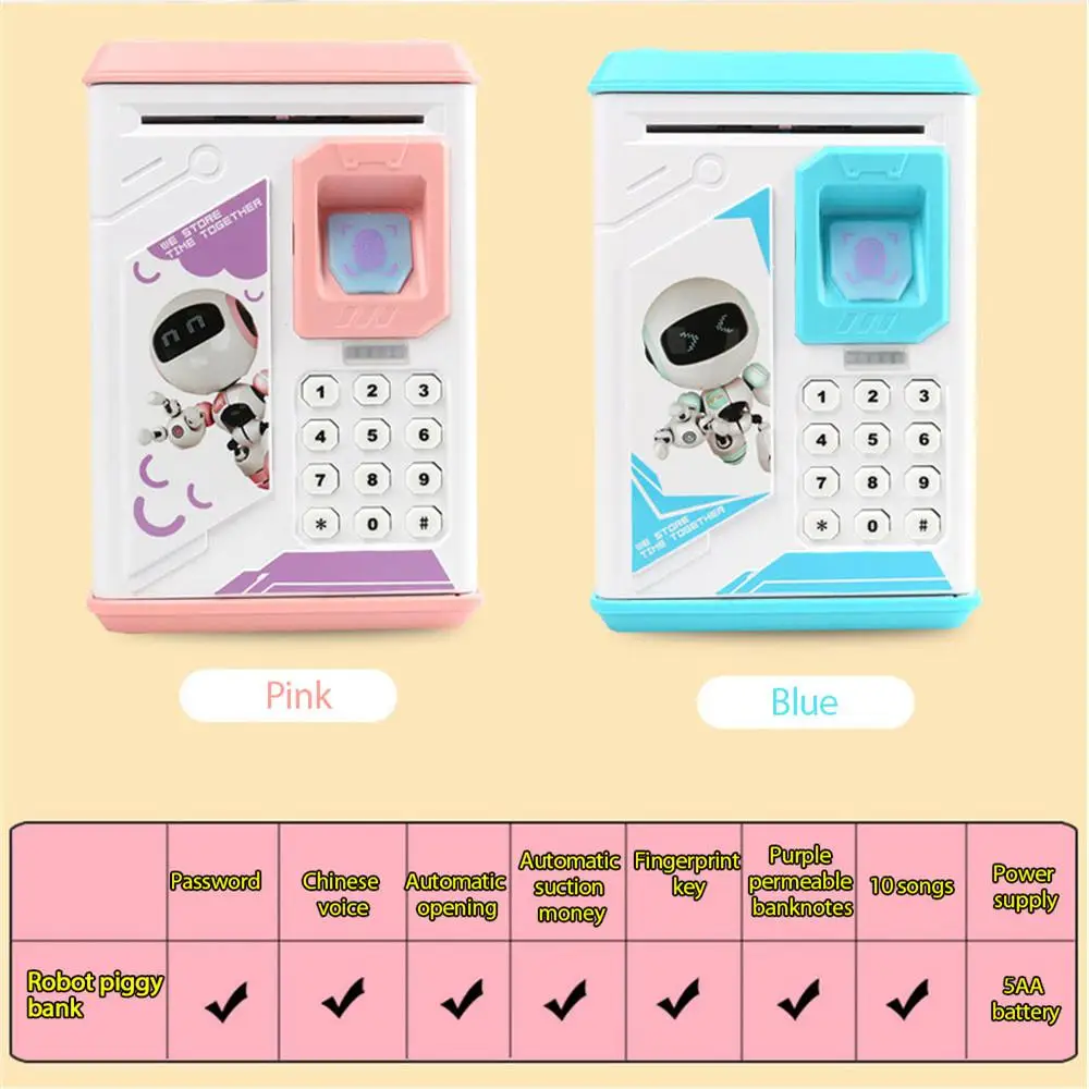 전자 지문 돼지 저금통, 현금 저축 은행, 크리스마스 선물, ATM 번호