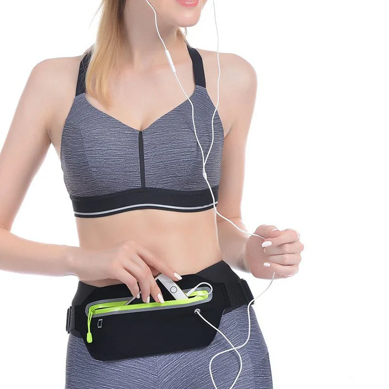 Sac de taille GNE pour hommes et femmes, sac de ceinture pour téléphone de sport, mini sac banane étanche ultra-mince, poudres de taille légères pour la course, nouveau chaud