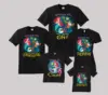 The Little Mermaid Birthday Shirt Mermaid Family Set T-Shirt Family Matching Outfits, Customized with Any Name and Age 2