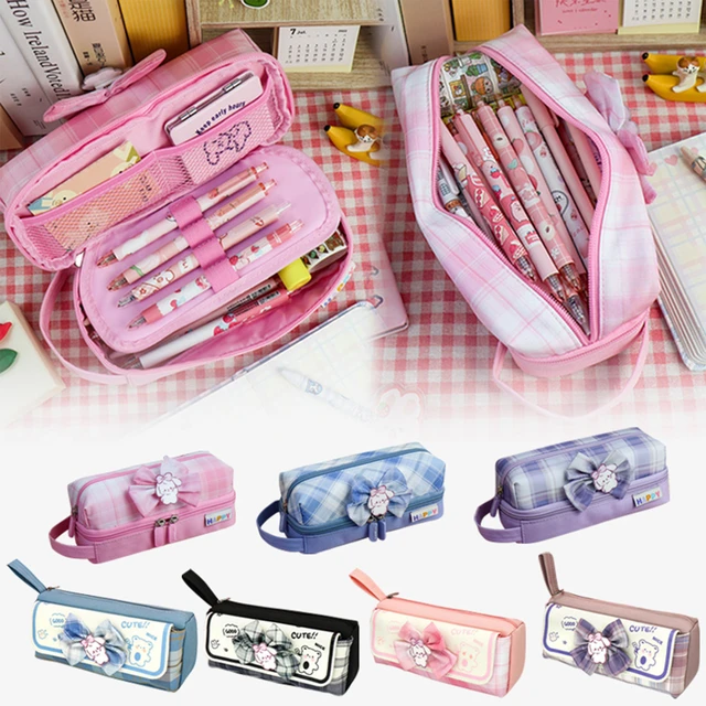 Pencil Pouch Girls Large Capacity  Large Capacity School Bags Girl -  Pencil Case - Aliexpress