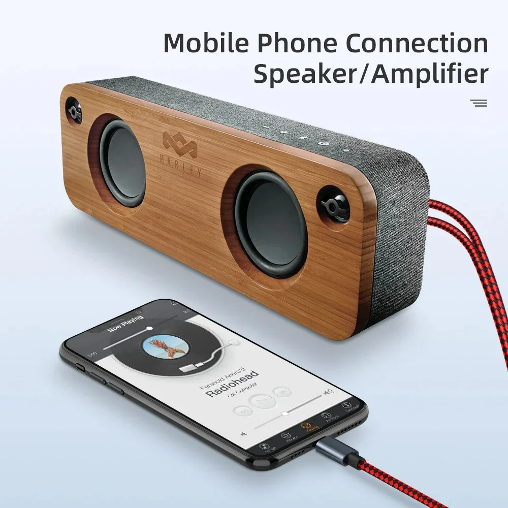 Premium 5M USB-C to Dual RCA Audio Cable with Built-in Decoding Chip